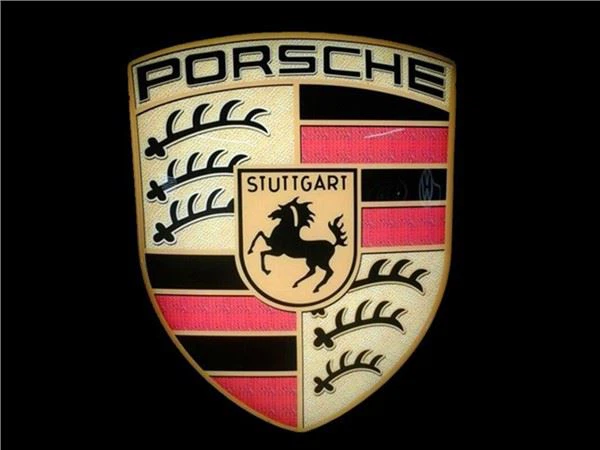 Porsche Automotive Signage Chrome avtomobil logotipi harf belgisi